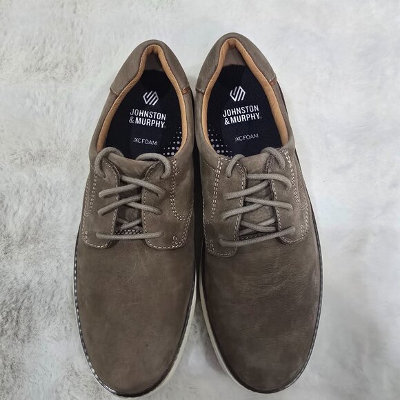 Johnston & Murphy McGuffey 2 Plain Toe Oxford Sneaker Taupe Nubuck Size 8.5 NEW main image 7